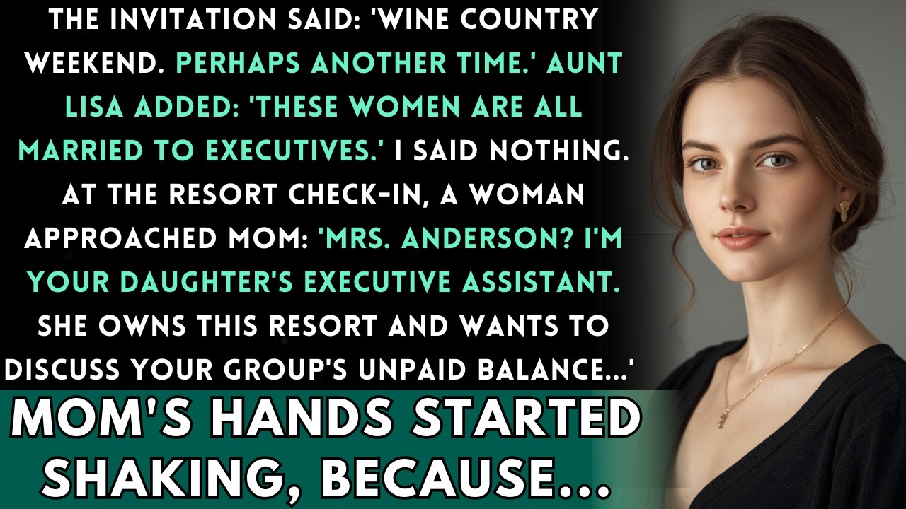 My Mom's Book Club Retreat Said 'You Wouldn't Fit In' — Then My Executive Assistant Found Her...