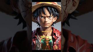 3d render of Luffy anime one piece, rim lighting, CGI visual aspect, accurate anatomy #shorts #ai