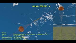 12-DOF Parachute Payload Simulation under Scissor Condition | Udwadia-Kalaba Method|