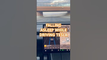WHAT HAPPENS IF YOU FALL ASLEEP DRIVING YOUR TESLA #shorts #shortviral