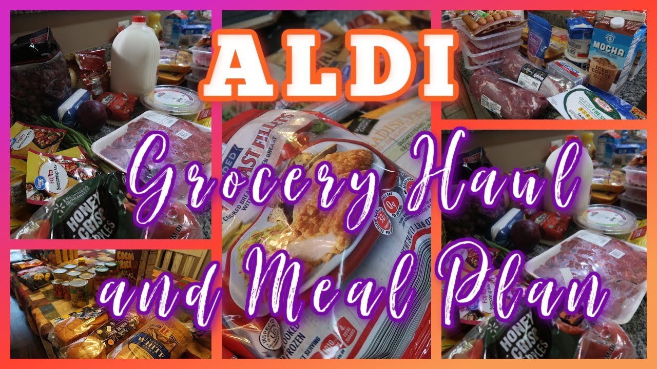 *NEW* ONE WEEK ALDI GROCERY HAUL AND MEAL PLAN FUN ALDI FINDS