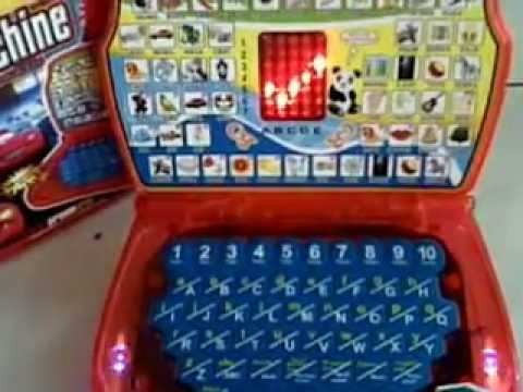 Mainan Edukatif Laptop Mainan Anak - Mini Laptop LED - YouTube