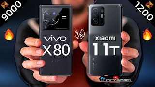 VIVO X80 VS Xiaomi MI 11T | Camera | Body | AnTuTu | Benchmark | Display | Full Comparison.