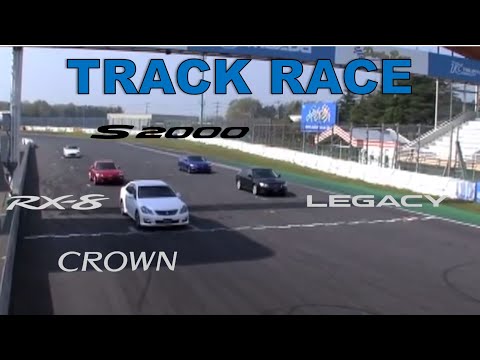 [ENG CC] Track Race #32 | Mazda RX-8 vs Subaru Legacy B4 vs Honda S2000 vs Toyota Crown