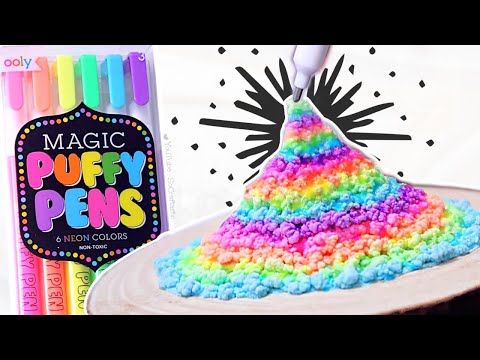 What are MAGIC PUFFY PENS?! // Let's Test them in CREATE THIS BOOK! 