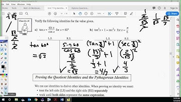 S3 Chapter 3 Lesson 4- Trig Identities Part 1