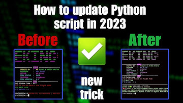 How To Update Python Script | طریقه اپدیت کردن پایتون اسکریپت