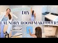 EXTREME DECORATE WITH ME! 🤩🧺 DIY Laundry Room Makeover! | Part 2!
