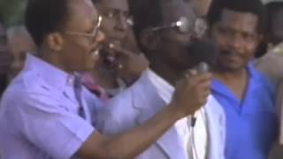 Paul Farmer talks in our film Aristide and the Endless Revolution