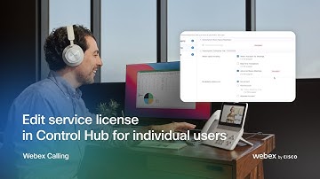 Edit service licenses for individual users in Control Hub