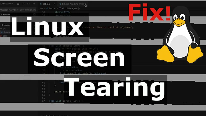 ¡Elimina el desgarro de pantalla en Linux!