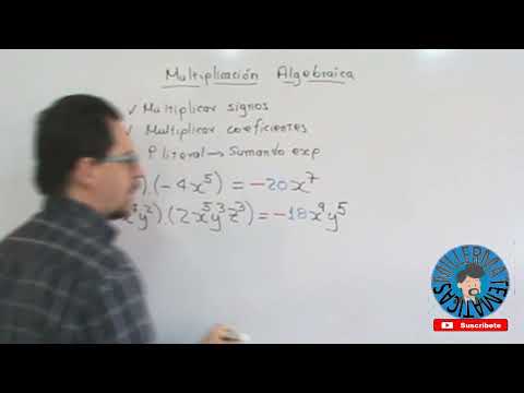 Multiplicacion algebraica de monomios con Millermatematicas🚀Multiplica monomios facilmente🚦algebra🍀