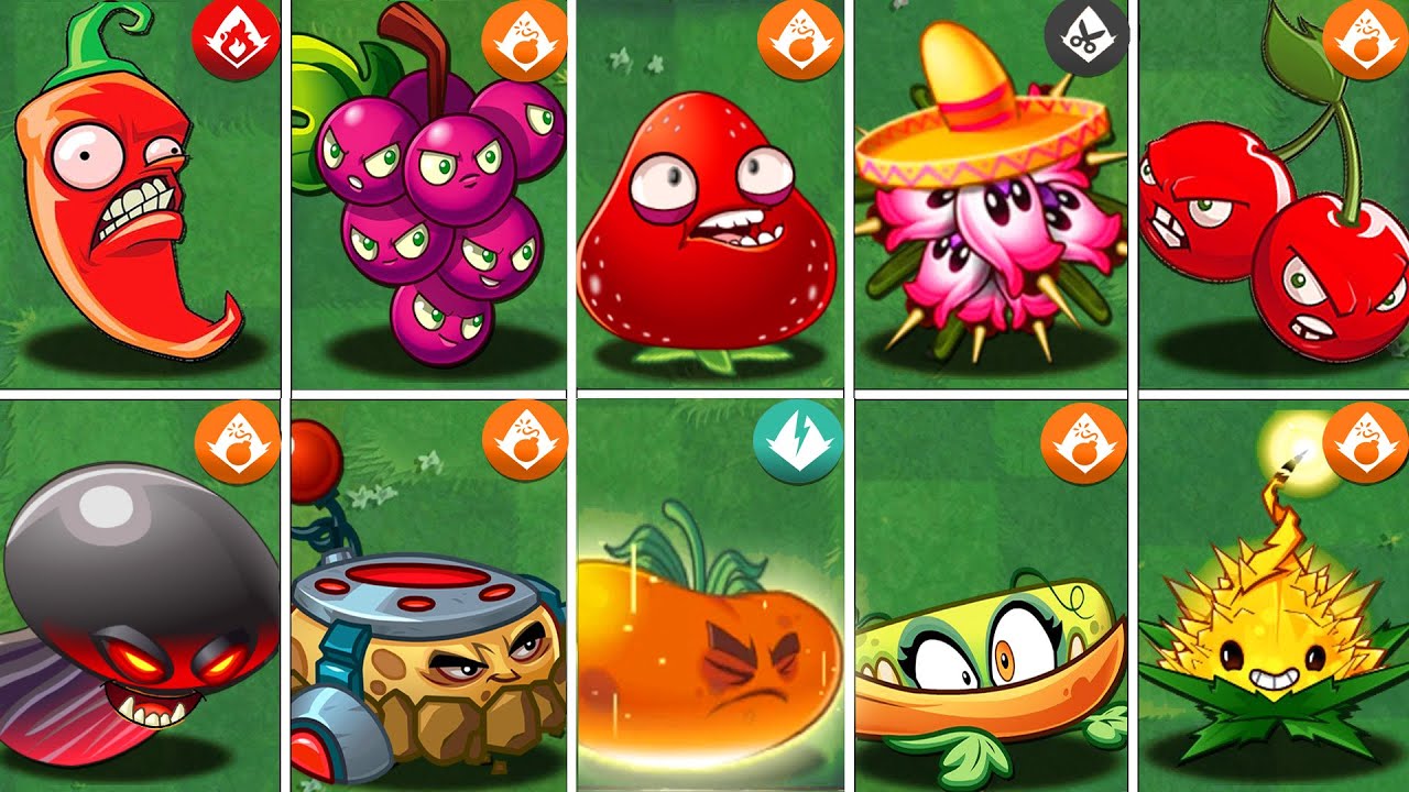 Random 10 Best BOMB Plants Level 1 Battlez - Who Will Win? - PvZ 2 Plant Vs Plant
