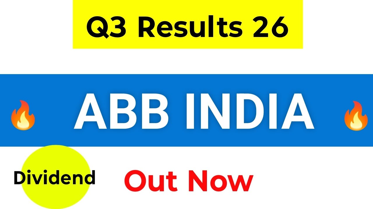 ABB India Q3 Results | ABB India Results Today | ABB India Share Latest News