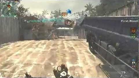Call Of Duty MW3 Village Amazing First Blood C4 Multikill W/5 man feed