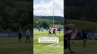 Odell Beckham Jr. is just as quick as Malik Nabers! #shorts #nfl #giants