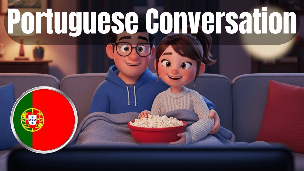 Learn Portuguese: Planning a Relaxing Movie Night (A2/B1 Conversation)