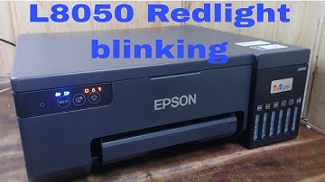 How to Epson L8050 printer Redlight blinking problem/Epson L8050 printer error/L8050 me error kaise