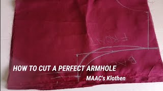 Sewing Tutorials | Lesson 20|How To Cut A Perfect Arm Hole