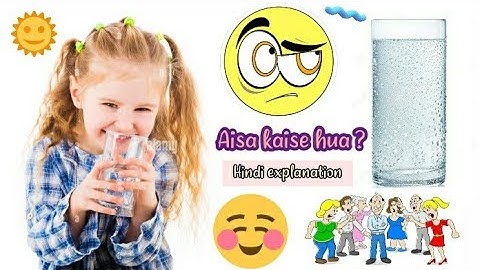 Why do we see water droplets on the outer surface of a glass containing ice cold water?