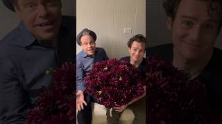 Hanging in Jonathan Groff’s Broadway dressing room after his brilliant perf in Merrily We Roll Along Wealth