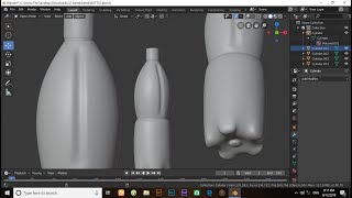 How to make a bottle in blender 2.80
