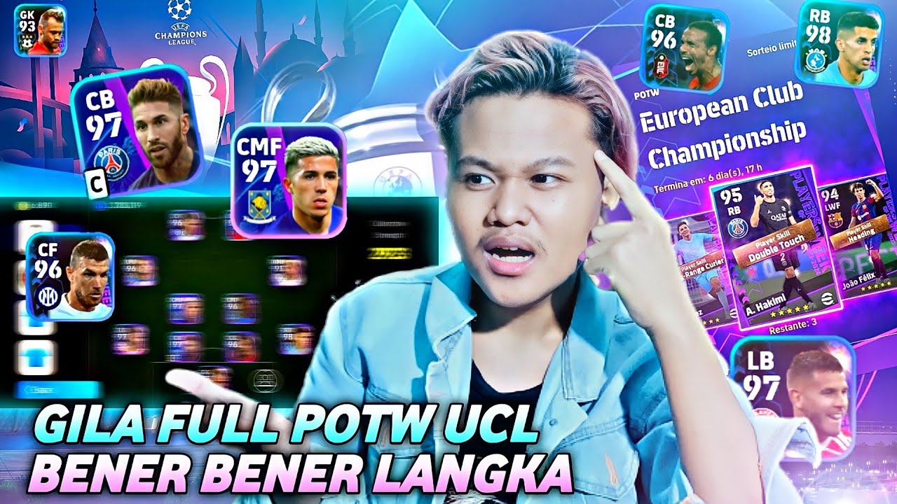 GUA SUSUN SKUAD FULL POTW UCL KARTU LANGKA DI EFOOTBALL 2024 MOBILE!! GAK SEMUA ORANG PUNYA!!