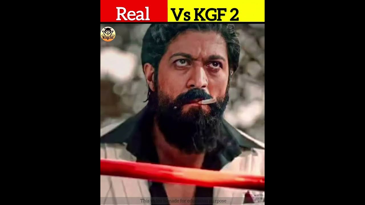 real vs KGF 2 । 😱 