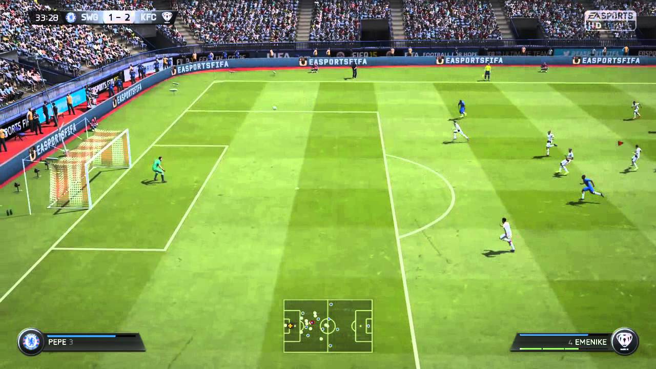 Skills and Amazing long range goal by Emenike |FIFA 15