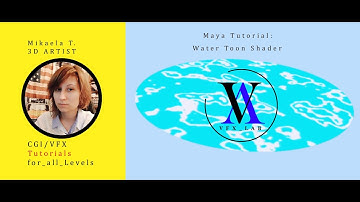 Maya  Water Toon Shader Tutorial #3d #stylized