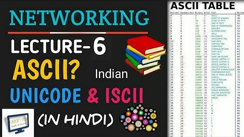 ASCII | What is ASCII? | Unicode | ISCII