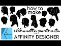 PART 1: Make Silhouette Portraits from Photos with Affinity Designer! Real-Time Design Process Video