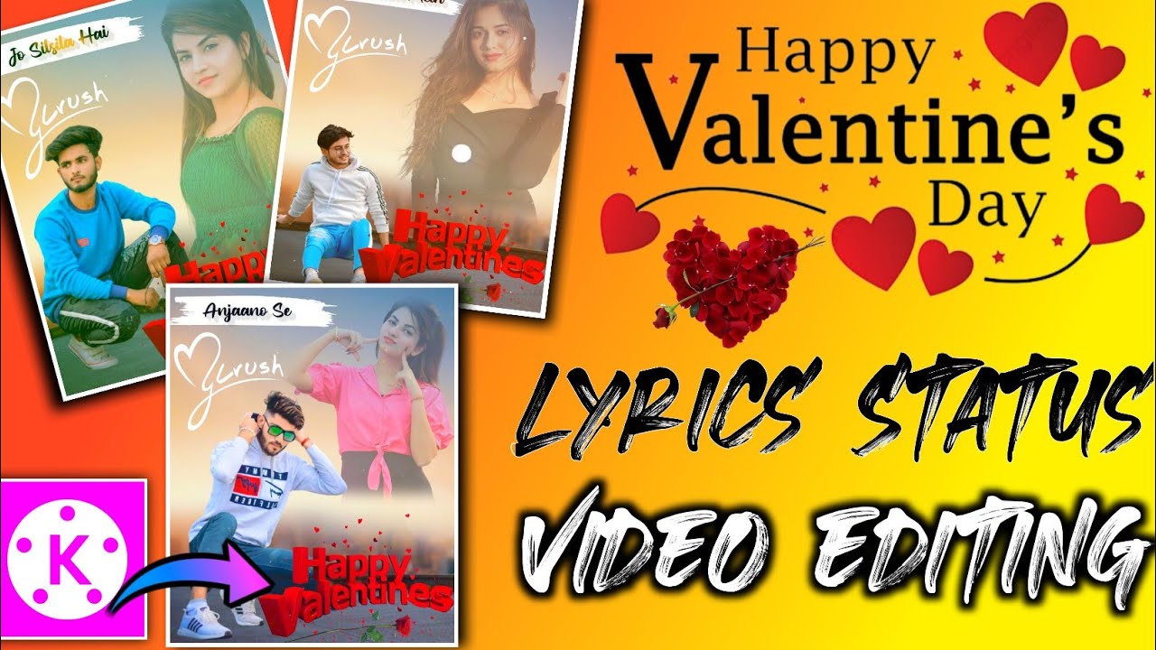 happy valentines day status video editing in kinemaster 2022 || valentines day status kaise banaye