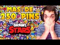 ESTOS SON LOS MAS DE 250 PINS QUE TENGO EN BRAWL STARS