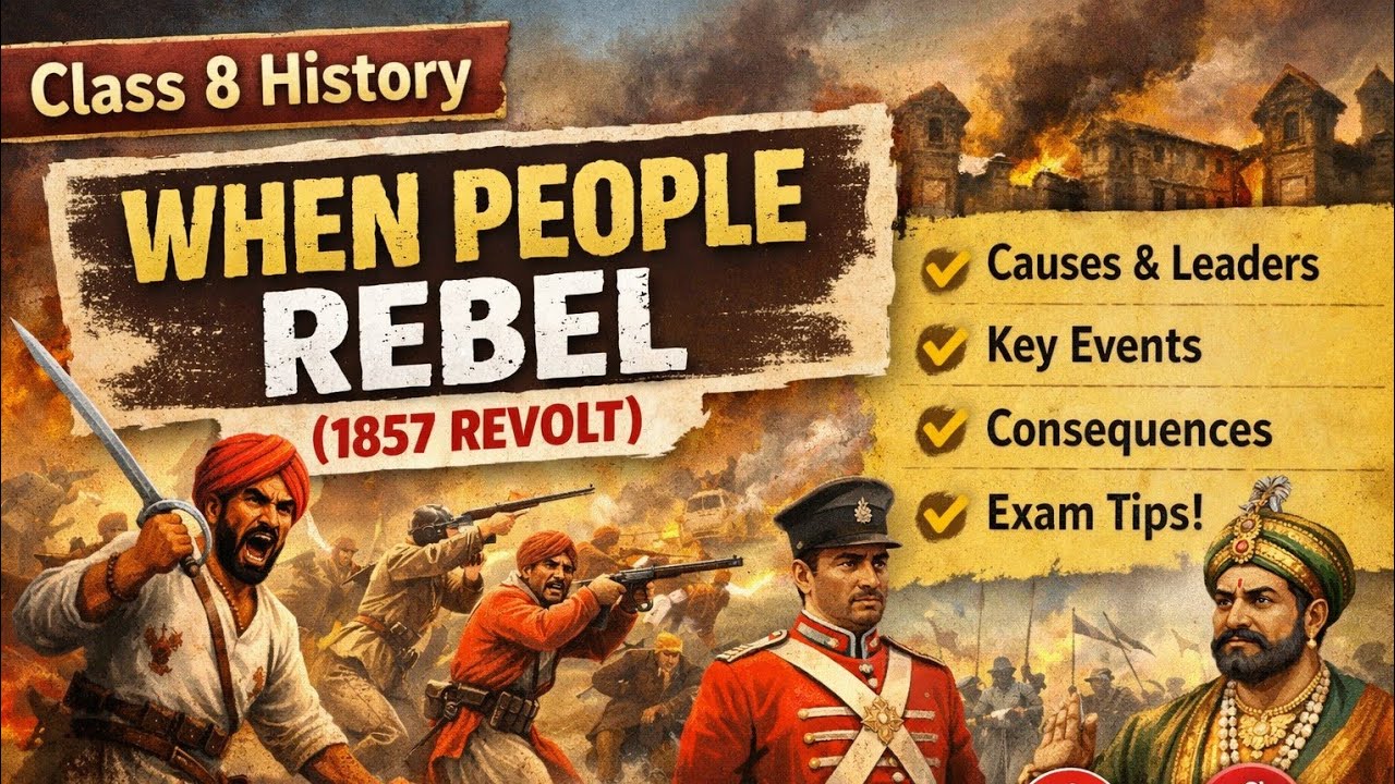 Class 8 History – When People Rebel (1857 Revolt) | Full Chapter Explanation
