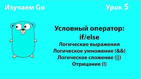 Изучаем Go. Урок №5. Условный оператор (if/else). Логические операторы #golang