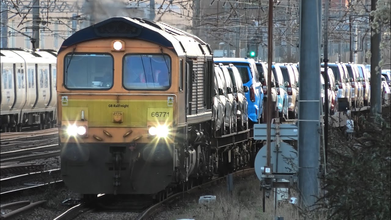 freight Trains on diversion at Alexandra Palace North￼ London 7th Jan 2026 ECML 