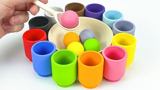 Interactive Color Learning with Rainbow Cups | Top Educational Video for Preschool Kids and Toddlers