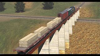 Train simulator, freight transportation, working with two diesel locomotives screenshot 3