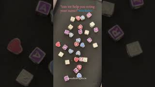 Sterling Silver Baby Kubes Name Jewelery by Krysaliis Solid Silver.