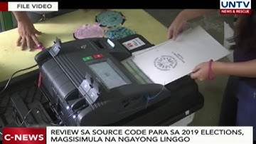 Review sa source code para sa 2019 elections, magsisimula na ngayong linggo