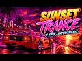 Sunset Trance Synthwave Mix | 1 Hour Nostalgic Neon Drive Music