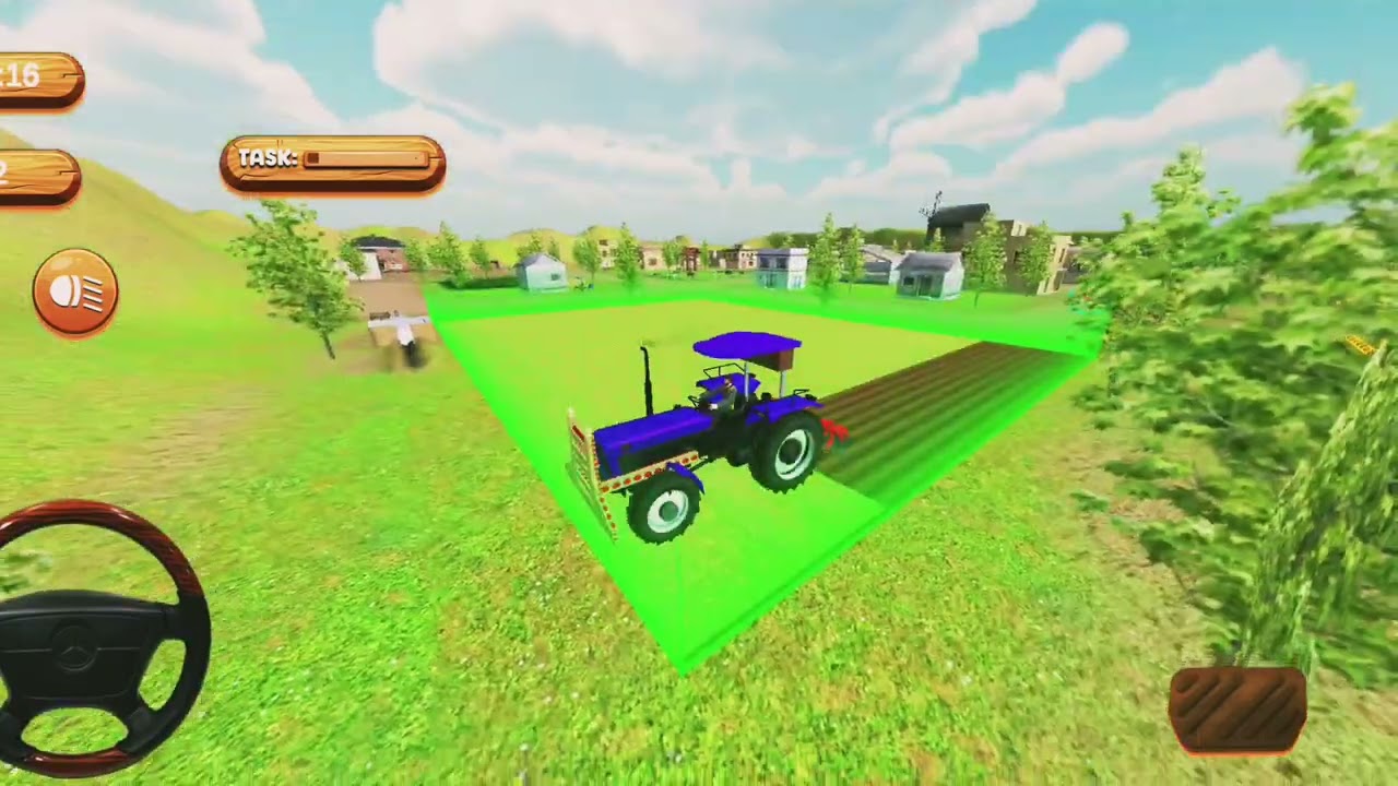 Real Games 1m tractor drive simulator 3D Game today update 💪 simple mode transport work