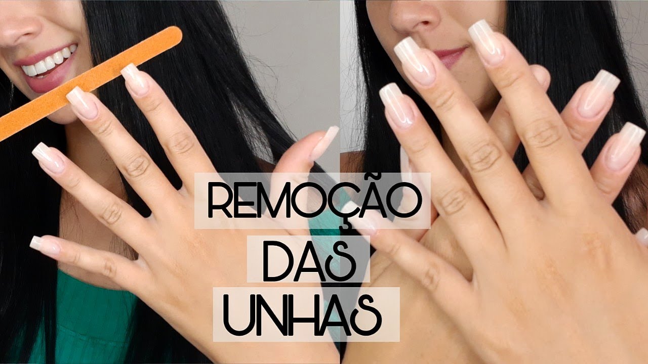 COMO REMOVER AS UNHAS DE FIBRA EM CASA. - YouTube