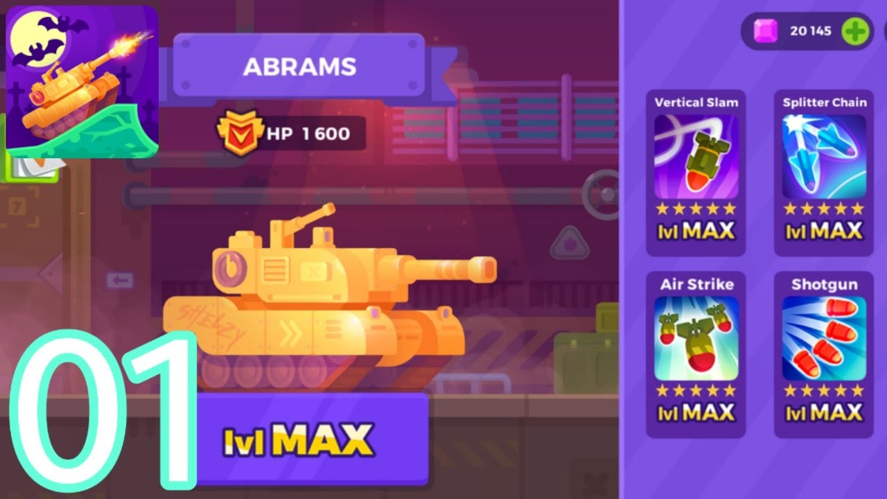 Tank Stars Gameplay Walkthrough  Part - 01 ABRAMS Max level