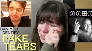 How to Identify Fake Crying. (Shane Dawson, KaitlinWitcher, etc.)
