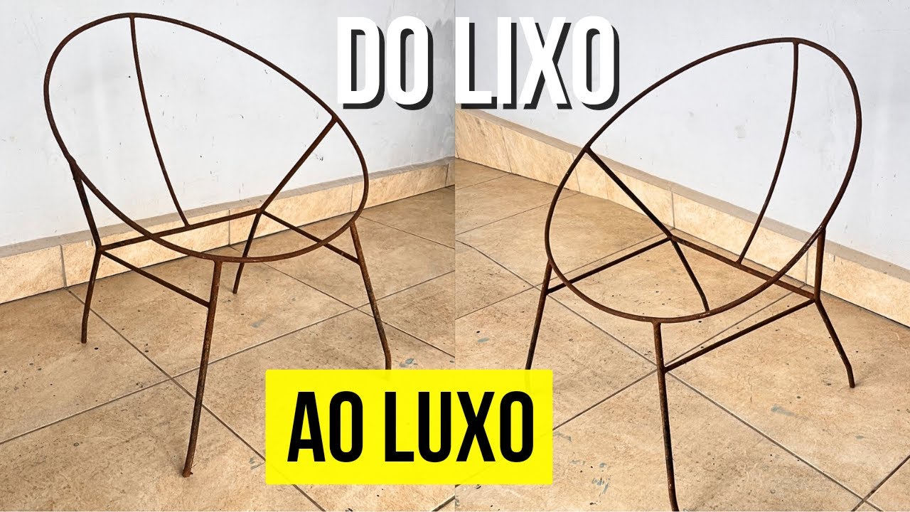 Reformei essa CADEIRA que encontrei no FERRO VELHO! VEM VER COMO ELA FICOU! DO LIXO AO LUXO