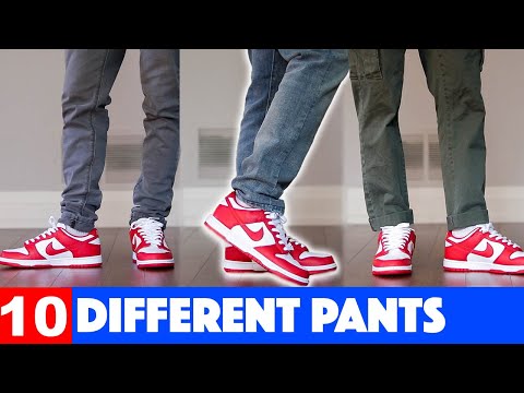 Nike Dunk Low on-feet with 10 different pants