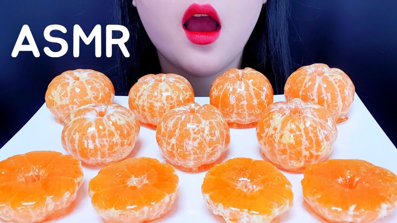 ASMR🧡여름맛🍊귤탕후루!フルーツ飴 *Tangerine*Orange*TANGHULU*🧡  MUKBANG,candied fruit.