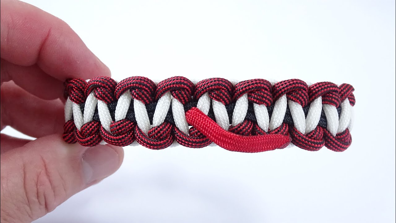 How to Make the Deadpool Solomon Knot Paracord Bracelet Tutorial 